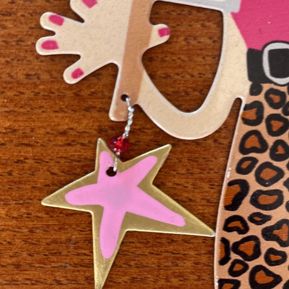 🥂🎉”Let’s do a girls night” metal ornament  super cute stocking stuffer 6.5” - Picture 4 of 7